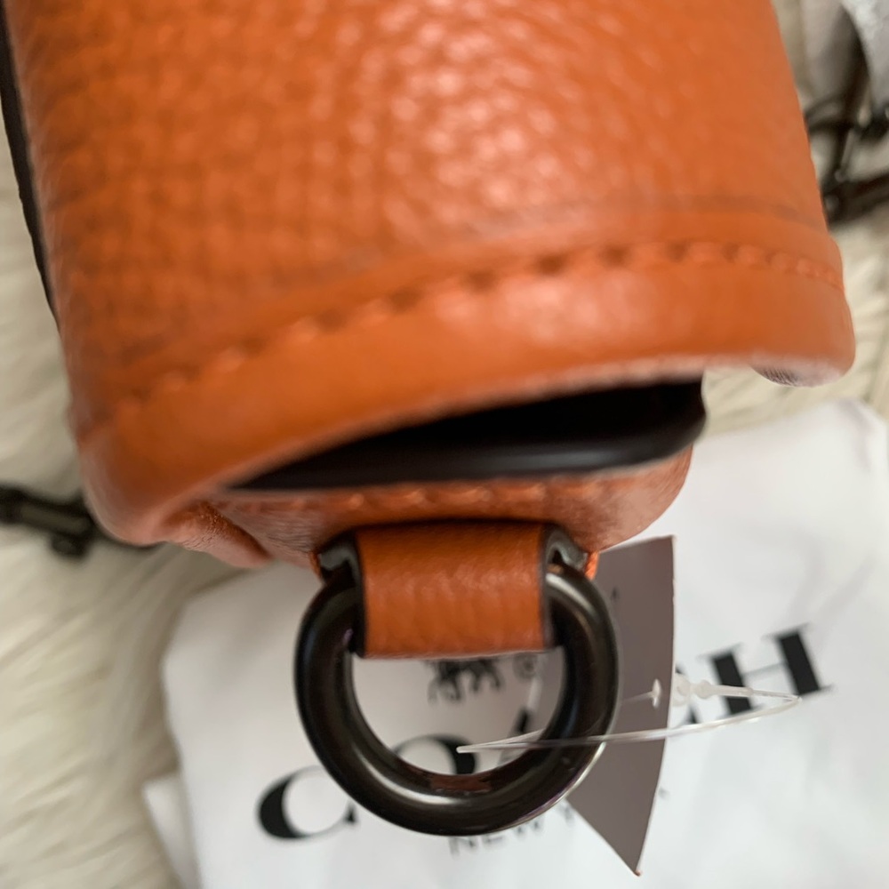 Coach Willow Saddle Bag With Leather And Web Straps - Picture 12 of 17